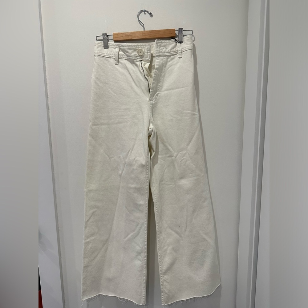 NWT zara ZW marine straight high rise pants